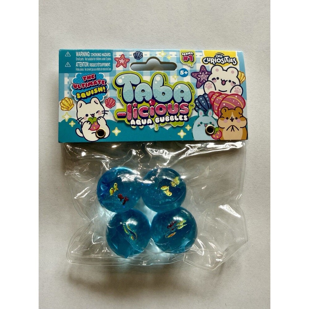 ORB Taba-licious Aqua Bubbles Squishy Squeeze Balls Toy Blue, Ages 5+
